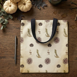 Vintage-Witchcore-Herbstmuster-Tasche