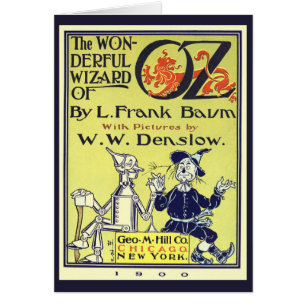 Vintage Wizard of Oz Book Cover Art, Title Page