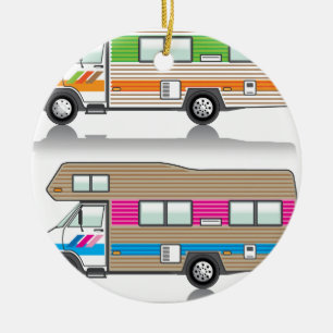 Vintage-Wohnmobil Keramikornament