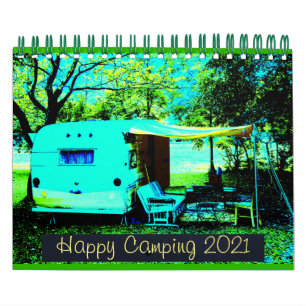 Vintage Wohnmobile Happy Camping 2021 Kalender