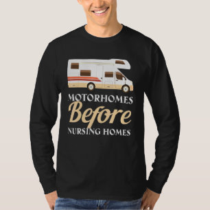 Vintage-Wohnmobile vor Pflegeheimen RV-Camping T-Shirt
