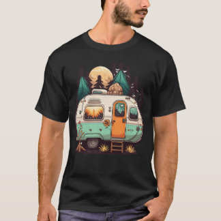 Vintage-Wohnwagen T-Shirt