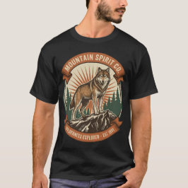 Vintage Wolf Mountain Spirit - Wildnisforscher T-Shirt