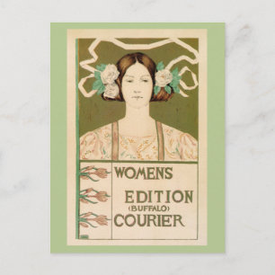 Vintage Women's Edition Buffalo Courier Postkarte