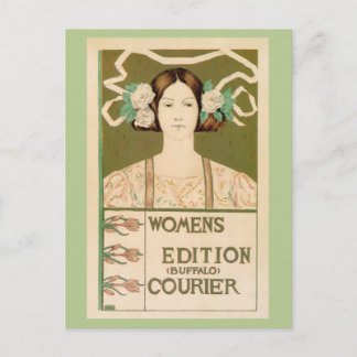 Vintage Women's Edition Buffalo Courier Postkarte
