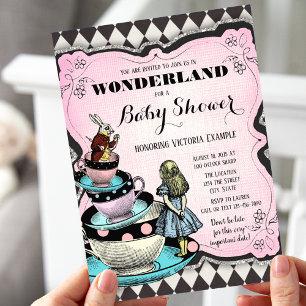 Vintage Wonderland Babyparty-Einladungen Einladung