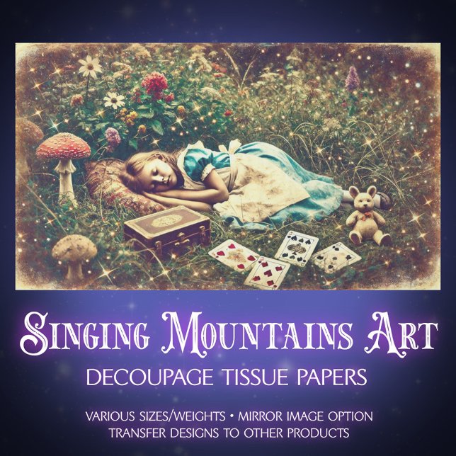 Vintage Wonderland Dreams Decoupage Seidenpapier (Von Creator hochgeladen)
