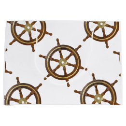 Vintage Wooden Helm Große Geschenktüte