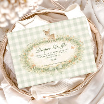 Vintage Woodland Deer Diapper Raffle