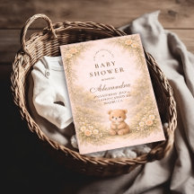 Vintage Woodland Teddy Garden Baby Shower