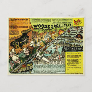 Vintage-Woods-Edge-Spielwerbepostkarte Postkarte