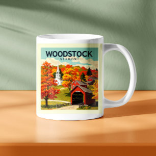 Vintage Woodstock Vermont Kaffeetasse