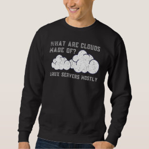 Vintage-Woraus bestehen Wolken-Linux-Server Com Sweatshirt