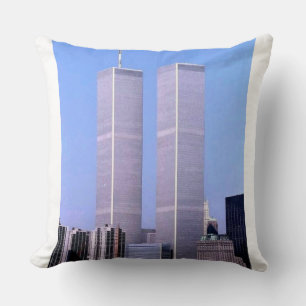 Vintage World Trade Center Zwillingstürme NYC Post Kissen