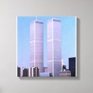 Vintage World Trade Center Zwillingstürme NYC Post Leinwanddruck