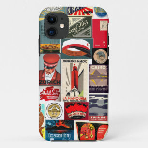 Vintage World Traveler-Gepäckanhänger für Iphone5 Case-Mate iPhone Hülle