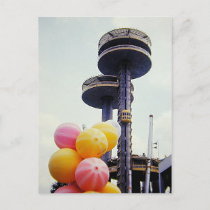 Vintage World's Fair Ballons Postkarte