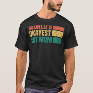 Vintage World's Okayeste Katzenmutter Retro Nation T-Shirt