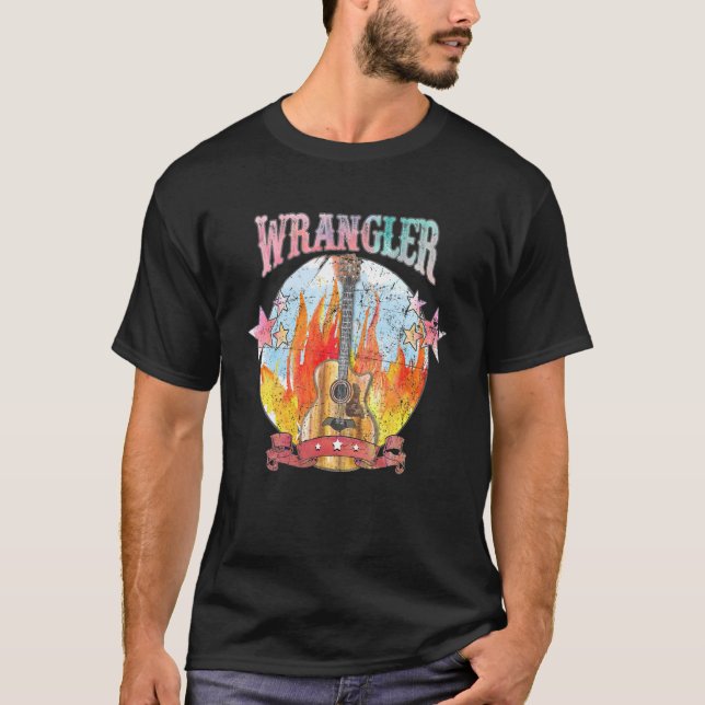 Vintage Wrangler Guitar Tour Musikalische Legenden T-Shirt (Vorderseite)