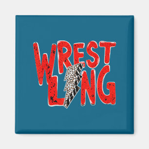 Vintage-Wrestling-Mutter-Vater-Leopard-Blitz Magnet