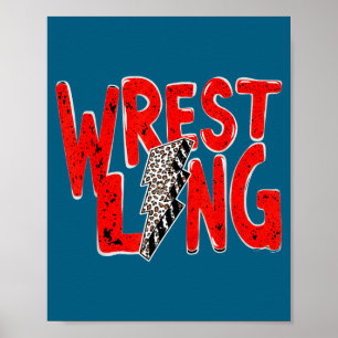 Vintage-Wrestling-Mutter-Vater-Leopard-Blitz  Poster