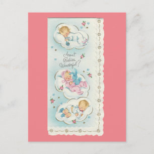 Vintage "Wundervolle Babys" Postkarte
