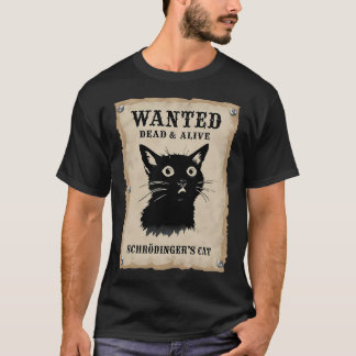 Vintage-Wunschplakat mit Silhouette einer Katze T-Shirt