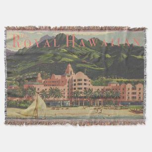 Vintage-Wurfdecke Royal Hawaiian Decke
