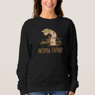 Vintage Wurmzüchter Vermikulturist Garten Landwirt Sweatshirt