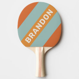 Vintage Wüste Blume fett gestrichen mit Name Tischtennis Schläger