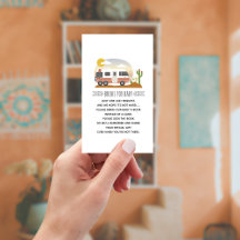 Vintage Wüste Motorhome Babydusche Anfrage