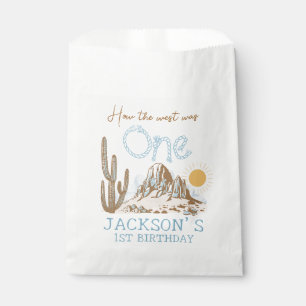 Vintage Wüste Wild West Western 1. Geburtstag Geschenktütchen