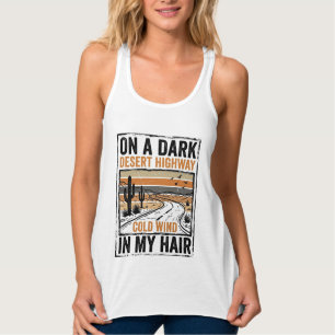 Vintage-Wüsten-Highway-Wind-Grafik-T-Shirt-Design Tank Top