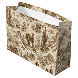 Vintage-Wüsten-Toile nahtloses Muster Große Geschenktüte