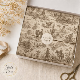 Vintage-Wüsten-Toile nahtloses Muster Seidenpapier