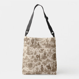 Vintage-Wüsten-Toile nahtloses Muster Tragetaschen Mit Langen Trägern