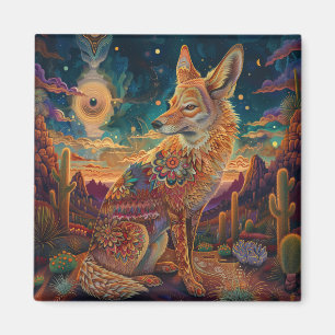 Vintage Wüstenfuchs Whimsical-Tiere Magnet