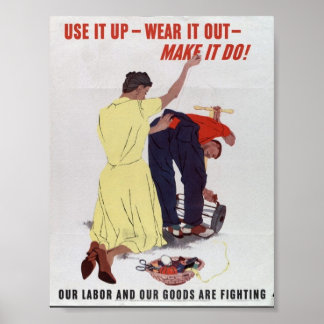 Vintage WW2-Propaganda Poster