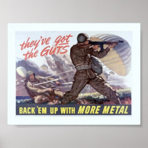 Vintage WW2-Propaganda Poster