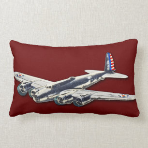 Vintage WWII US Flugzeuge Lendenkissen