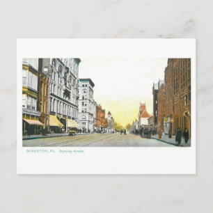 Vintage Wyoming Avenue, Scranton, Pennsylvania Postkarte