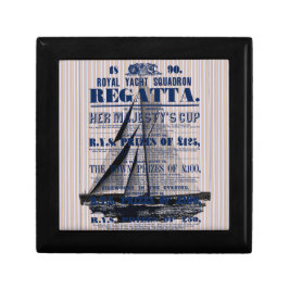 Vintage Yacht Regatta-Werbung Erinnerungskiste