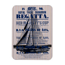 Vintage Yacht Regatta-Werbung