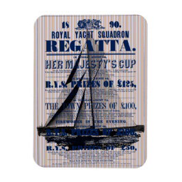 Vintage Yacht Regatta-Werbung Magnet