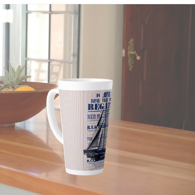 Vintage Yacht Regatta-Werbung Milchtasse (Von Creator hochgeladen)