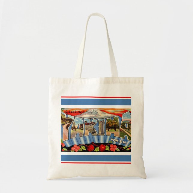 Vintage Yakima Washington  Tragetasche (Vorne)