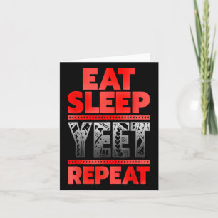 Vintage Yeet Bekleidung Herren Lustiger Spruch Eat Karte