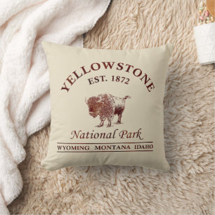 Vintage Yellowstone Nationalpark Kissen