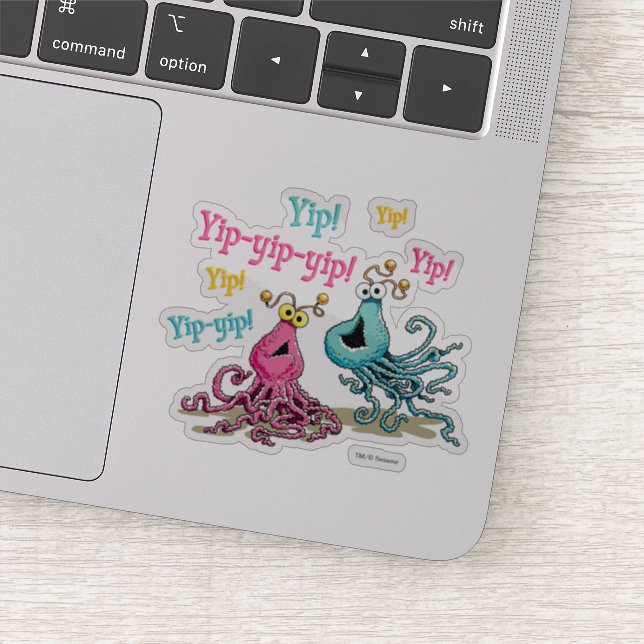 Vintage Yip-Yips Aufkleber (Detail)
