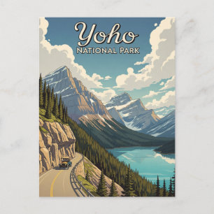 Vintage Yoho Nationalpark Kanada Postkarte